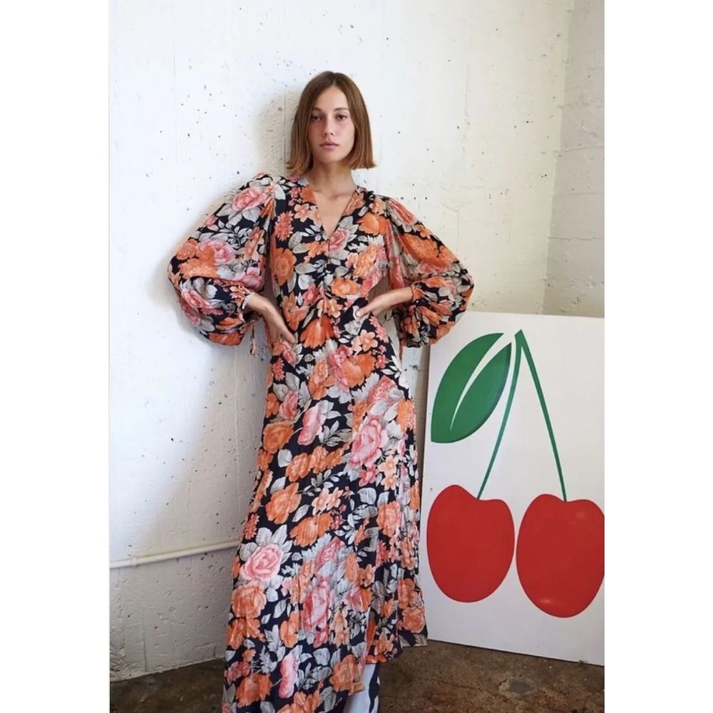 New Antik Batik x Free People Camilla Embroidered Maxi Dress sz M